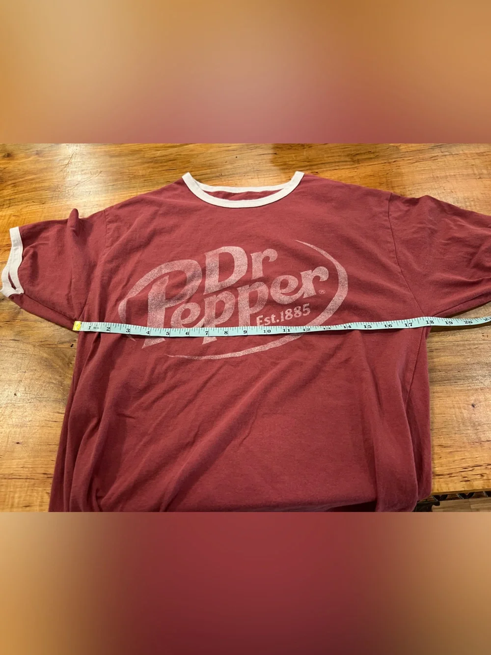 Dr Pepper Men's Short Sleeve Tee in Maroon